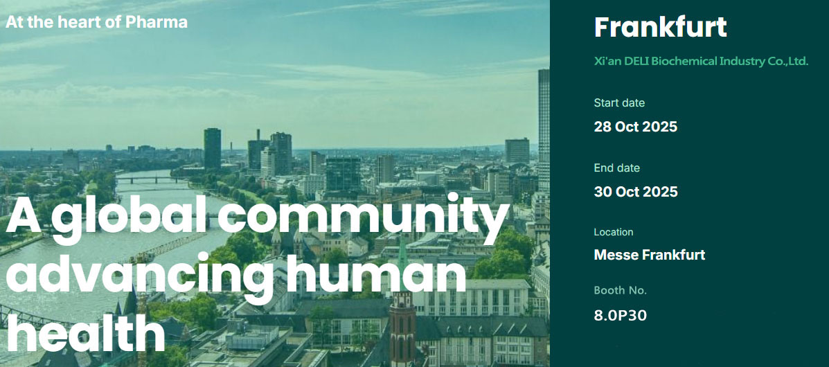 Xi'an Deli Biochemical zaprezentuje się na targach CPhI Europe 2025 we Frankfurcie w Niemczech