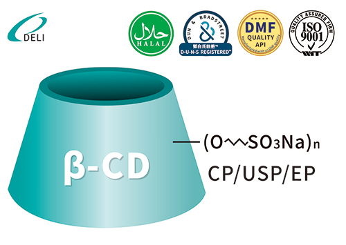 Betadex Sulfobutyl Eter sodowy CAS 182410-00-0 SBECD